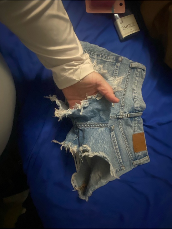 Aeropostale Pants - Aeropostale Light Blue Distressed High-Rise Denim Shorts